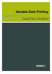 Variable Data Printing DeskPack Workflow