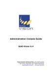 Gold-Vision 2008 Administration Console Guide