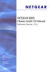 NETGEAR 8800 Chassis Switch CLI Manual