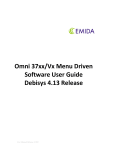 Omni 37xx/Vx Menu Driven Software User Guide Debisys 4.13