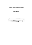 24 Ports Nway Fast Ethernet Switch User`s Manual