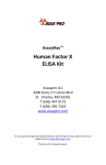 Human Factor X ELISA Kit