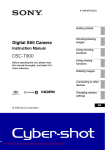 Sony Cyber-shot DSC-T900 User Guide Manual pdf