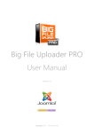 Big File Uploader PRO User Manual