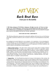 Art Vista Back Beat Bass Manual