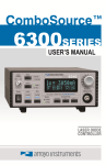 6300 Series User`s Manual