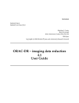 ORAC-DR – imaging data reduction