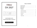 DX 2527 manual - Galaxy Radios