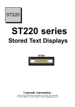 ST220 User Manual - Lamonde Automation Ltd