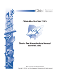 District Test Coordinator`s Manual Summer 2010 OHIO