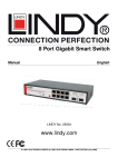 8 Port Gigabit Smart Switch www.lindy.com