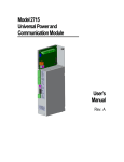 Model 2715 Universal Power and Communication