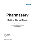 Pharmaserv Getting Started Guide