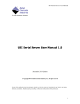UEI Serial Server User Manual 1.0
