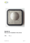 Fält EC II+ Manual and installation instructions - Dvigala SEC