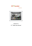 Android 4.0 9.7” Tablet User Manual