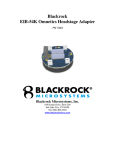 Blackrock EIB-54K Omnetics Headstage Adapter