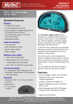 PRODUCT DATASHEET Standard features