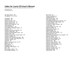 Index for Lumix G5 User`s Manual