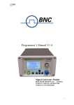 Programmer`s Manual V1.4 - Berkeley Nucleonics Corporation