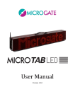 MicroTab LED Display User Manual