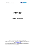 FM489 User Manual