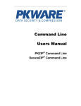 PKZIP 6.0 Command Line User`s Manual