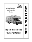 Type C Motorhome Owner`s Manual