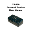 TR-150 Personal Tracker User Manual