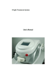E‐light Treatment System User`s Manual