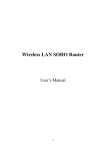 Wireless LAN SOHO Router