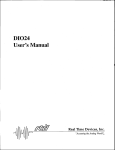 dio24 manual - RTD Embedded Technologies, Inc.