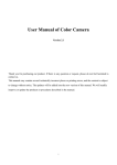 User Manual of Color Camera