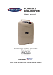 PORTABLE DEHUMIDIFIER