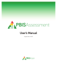 PBIS Assessment Users Manual.indd