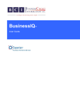 BusinessIQ User Guide - Business Credit Information