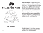 Mega Go Flood Par HO User Manual