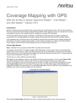 Coverage Mapping with GPS Application Note