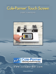 Configuring the Cole-Parmer® Touch Screen Series