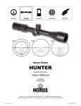 Hunter Scope with H130/H59/H425 Manual