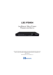 LBC-PSW84 User Manual.pmd - Broadata Communications, Inc.