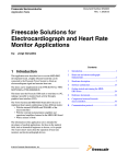 Freescale Solutions for ECG and Heart Rate Monitor