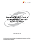 NovaBackup v12 CMC User Manual