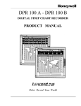 DPR100A & B Digital Strip Chart Recorder User Manual