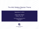 The AAU Sidebar Beamer Theme - Institut for Elektroniske Systemer
