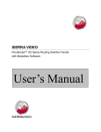 User`s Manual - Sierra Video