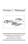 2014 Highland Ridge RV Owners Manual All Models