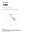 User`s Manual Programmable Digital Stroboscope/Tachometer