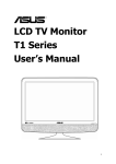 LCD TV Monitor T1 Series User`s Manual