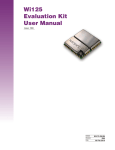Wi125 Evaluation Kit User Manual